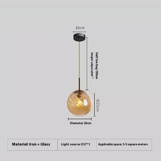 Amber Glass Cluster Pendant Light / Tricolor Light / D Amber