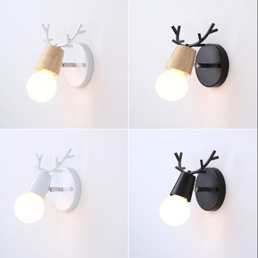 Nordic Macaron Antler LED Wall Lamp