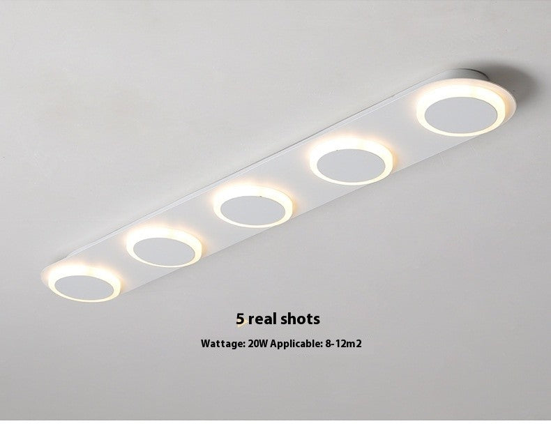 Simple Modern Multi-Head Linear Ceiling Light
