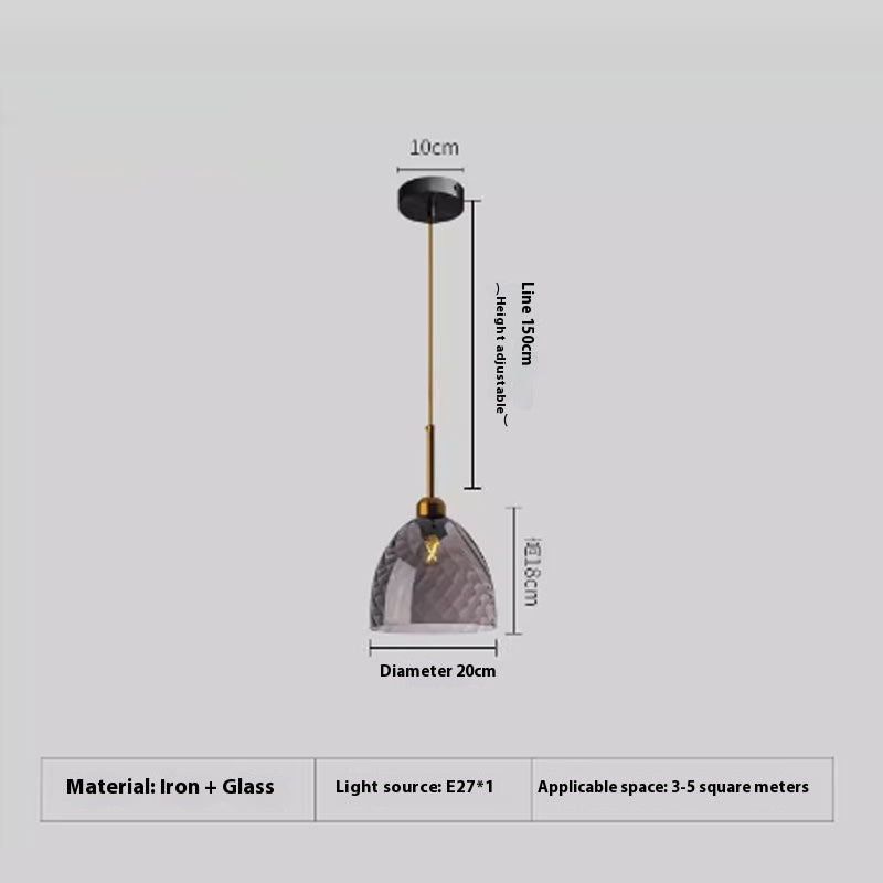Amber Glass Cluster Pendant Light