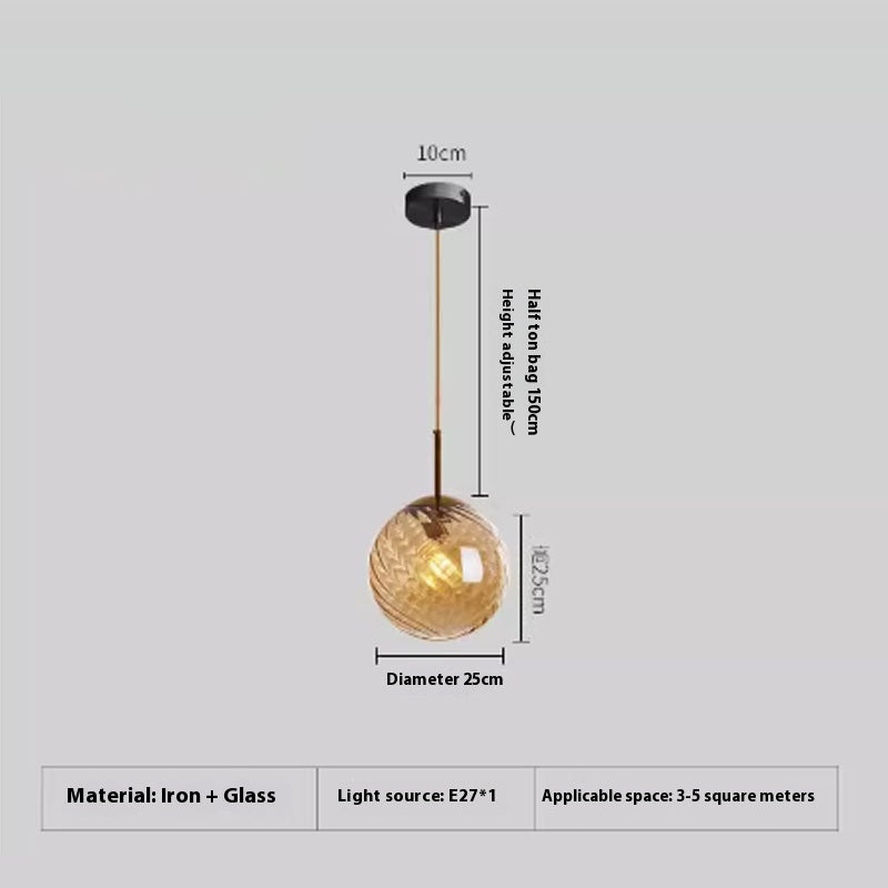 Amber Glass Cluster Pendant Light / Tricolor Light / D Amber