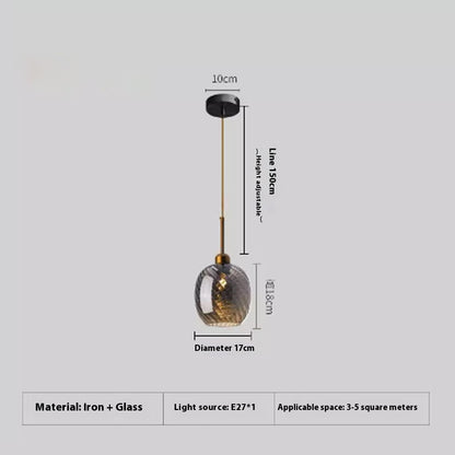 Amber Glass Cluster Pendant Light / Tricolor Light / A Amber