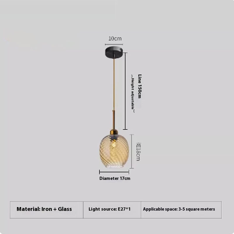 Amber Glass Cluster Pendant Light / Tricolor Light / A Smoky Gray