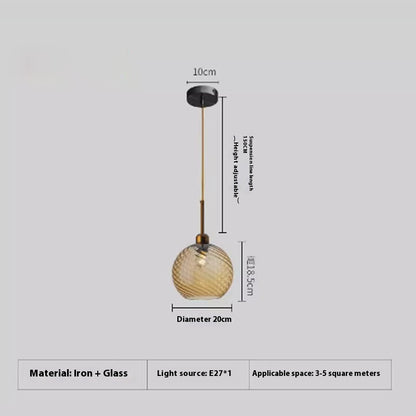 Amber Glass Cluster Pendant Light / Tricolor Light / C Amber