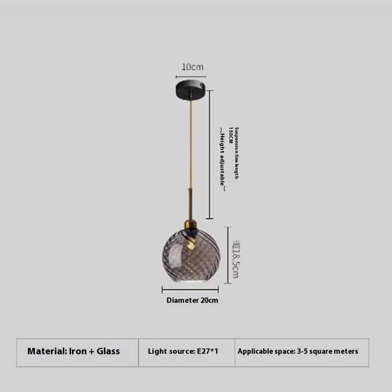 Amber Glass Cluster Pendant Light