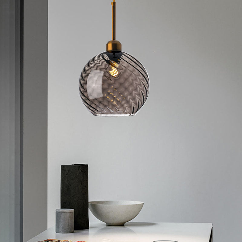 Amber Glass Cluster Pendant Light