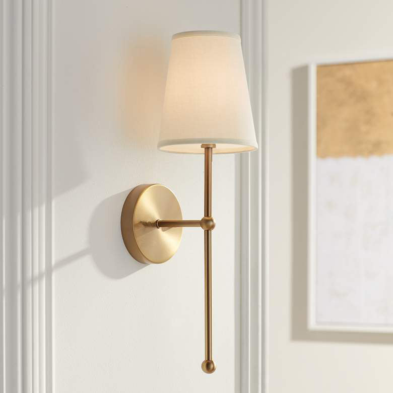 American Minimalist Bedroom Wall Light / Brass