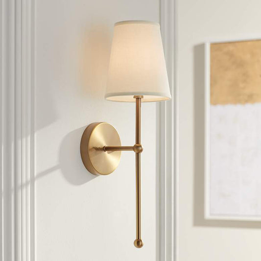 American Minimalist Bedroom Wall Light / Brass