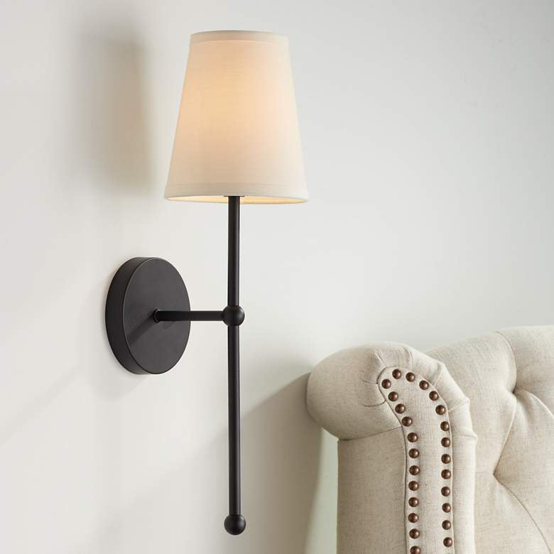 American Minimalist Bedroom Wall Light / Black