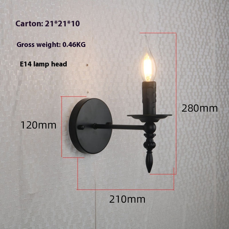 American Retro Candle Wall Sconce / Price Without Bulb / E12