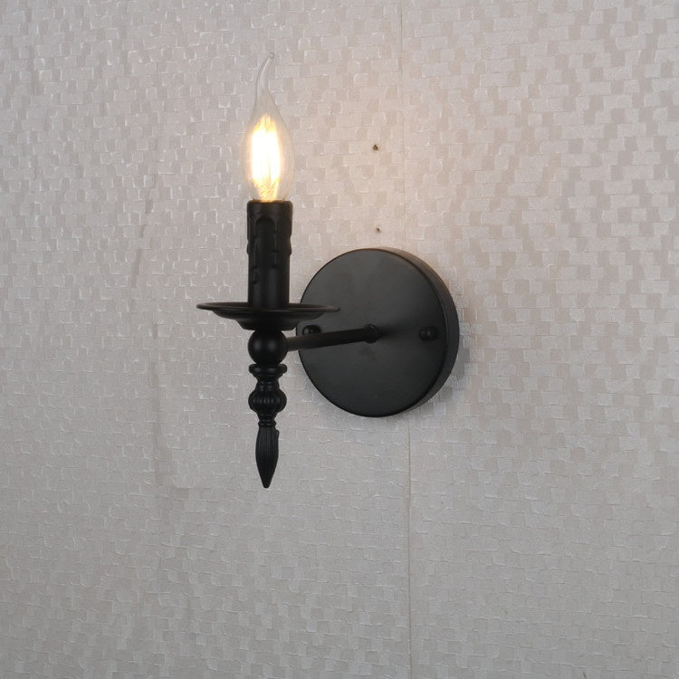 American Retro Candle Wall Sconce