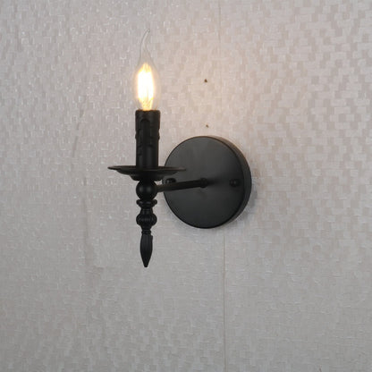 American Retro Candle Wall Sconce