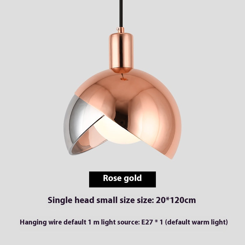 Champagne Gold Bedside Pendant Light