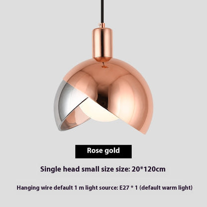 Champagne Gold Bedside Pendant Light