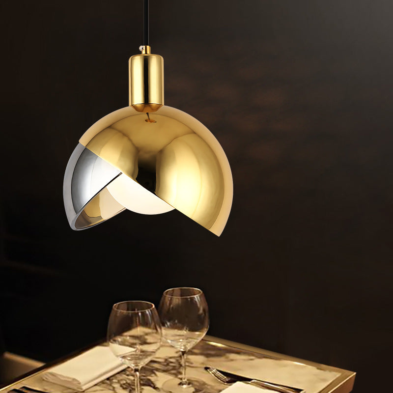 Champagne Gold Bedside Pendant Light