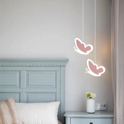 Children’s Butterfly Flower Ceiling Chandelier / A / White light