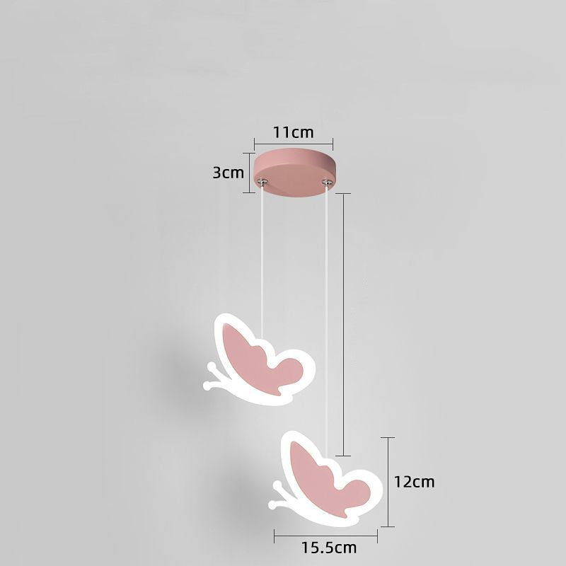 Children’s Butterfly Flower Ceiling Chandelier / A / Three color segmentation