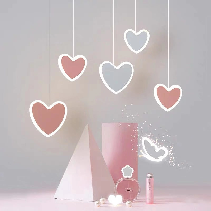Children’s Butterfly Flower Ceiling Chandelier / B / White light