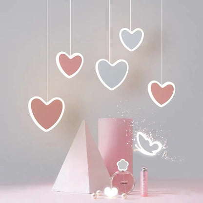 Children’s Butterfly Flower Ceiling Chandelier / B / White light