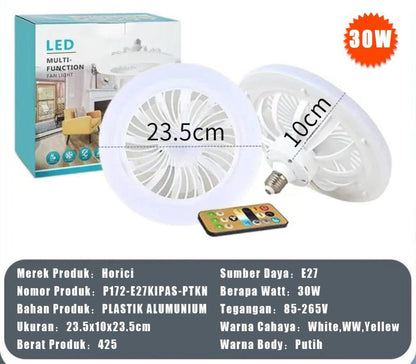 Compact White Fan Light