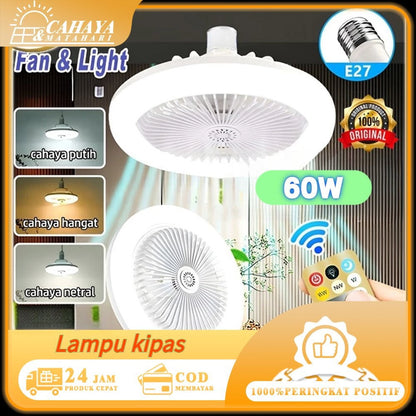 Compact White Fan Light