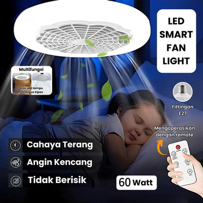 Compact White Fan Light