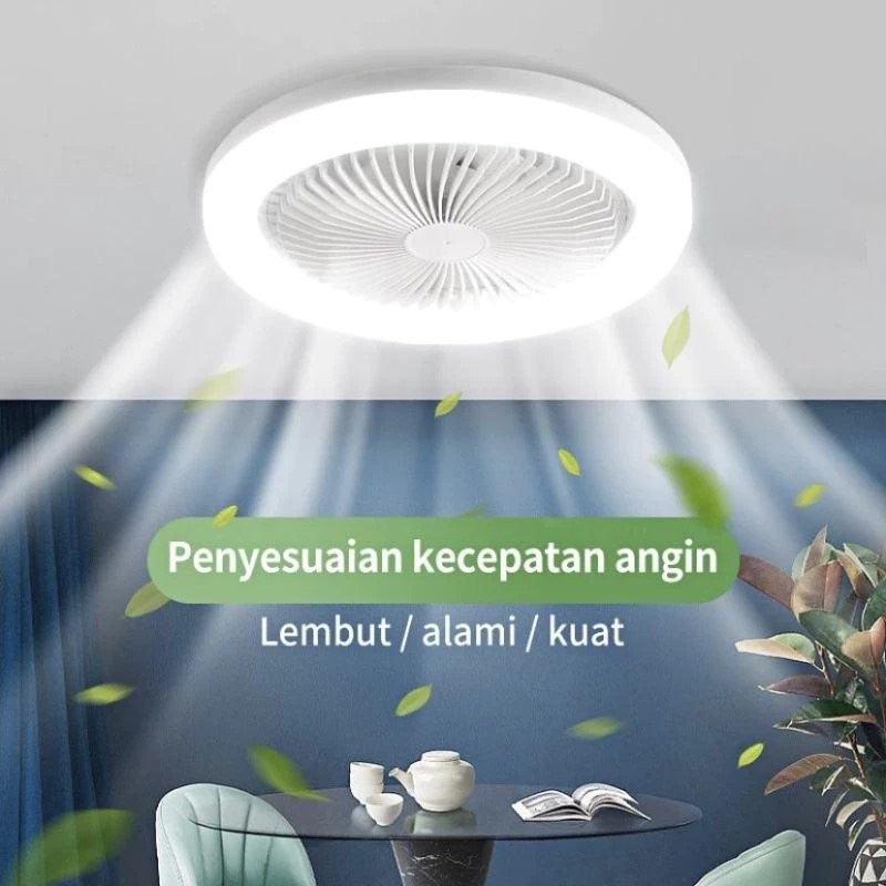 Compact White Fan Light