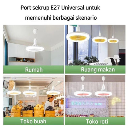 Compact White Fan Light