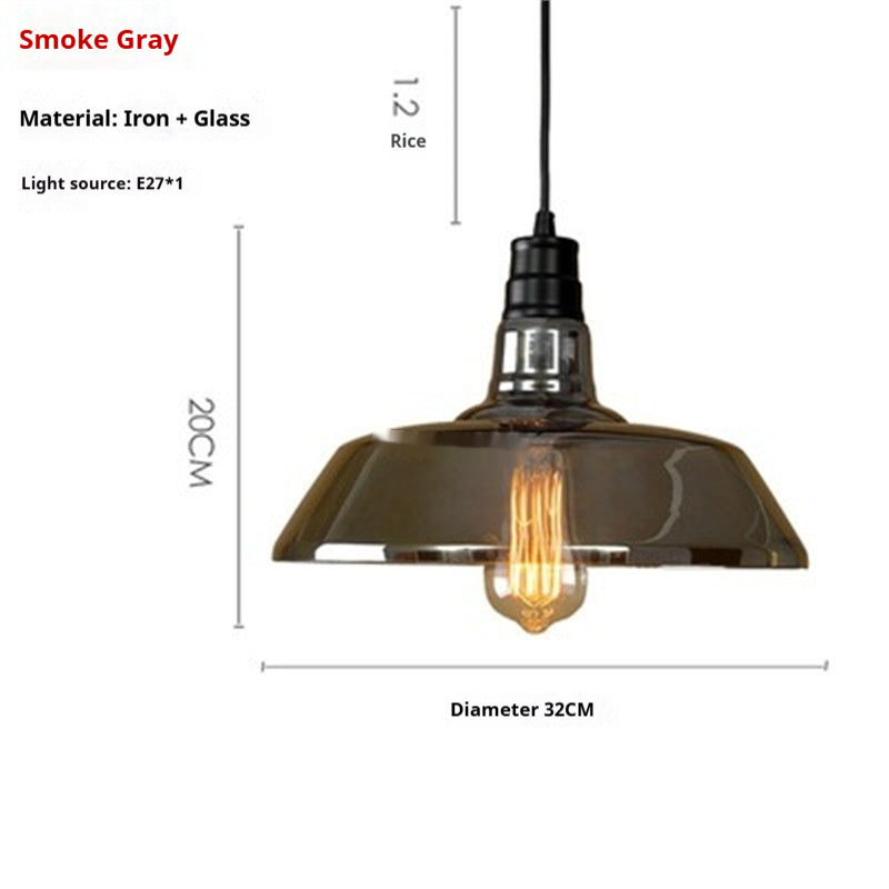 Industrial Nordic Glass Pendant Light / Standard / C Transparent Color