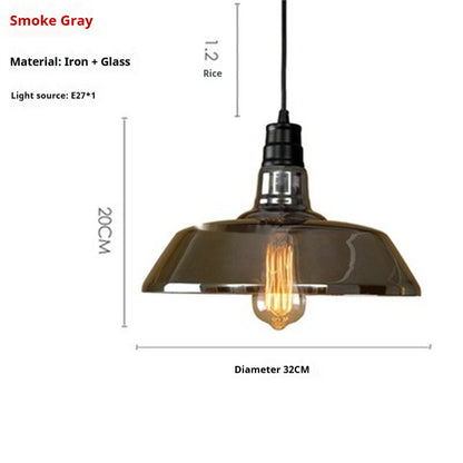 Industrial Nordic Glass Pendant Light / Standard / C Transparent Color