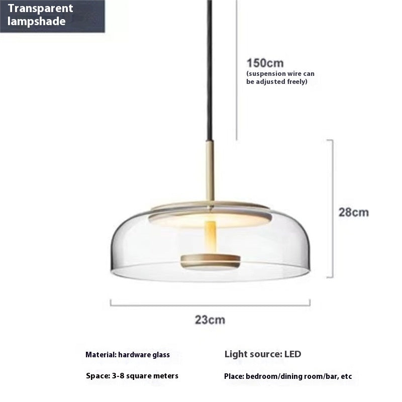 Industrial Nordic Glass Pendant Light / Standard / B Amber