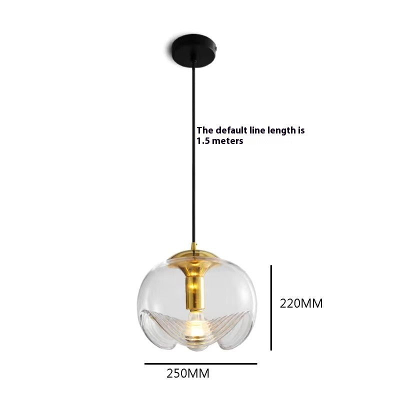 Industrial Nordic Glass Pendant Light / Standard / B Transparent Color