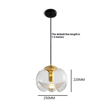 Industrial Nordic Glass Pendant Light / Standard / B Transparent Color