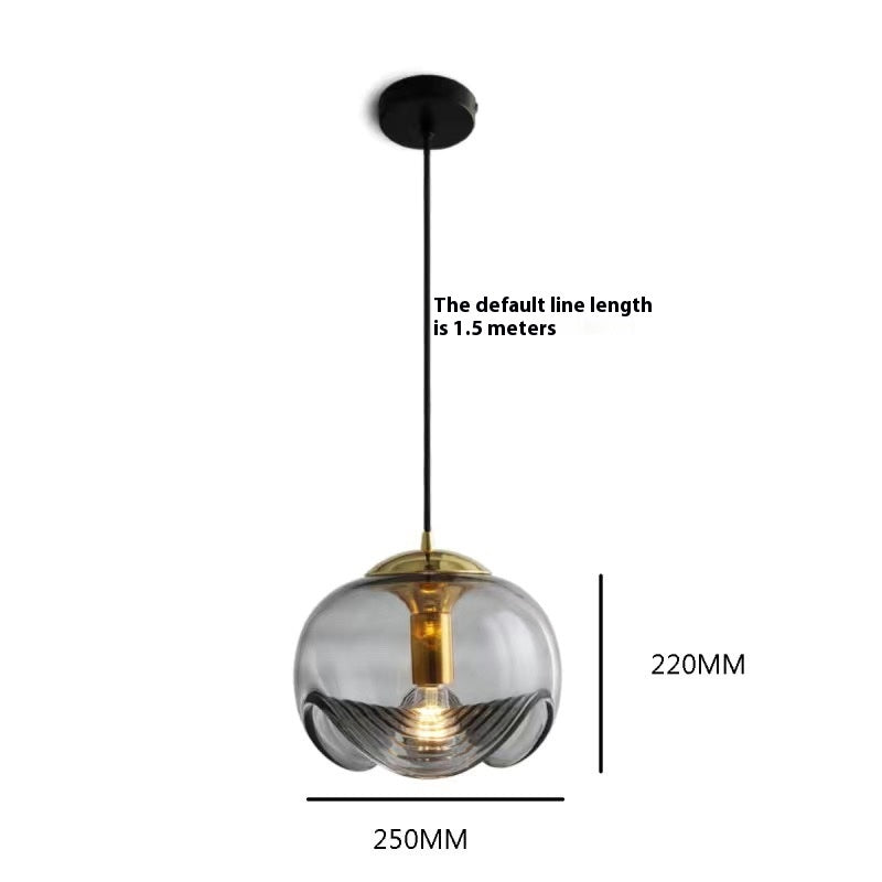 Industrial Nordic Glass Pendant Light / Standard / C Smoky Gray
