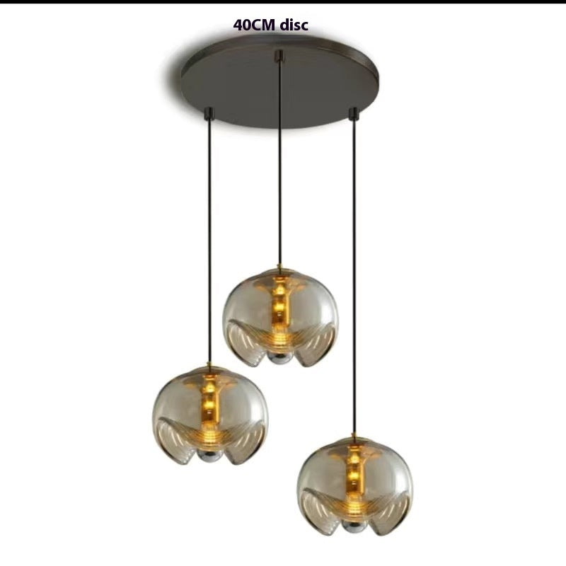 Industrial Nordic Glass Pendant Light