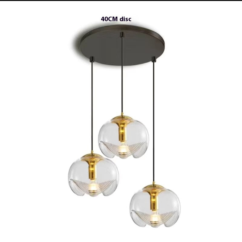 Industrial Nordic Glass Pendant Light