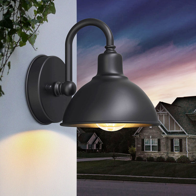 IP65 Outdoor Edison Wall Light / 8014 Black