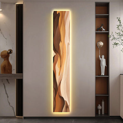 Light Luxury Abstract LED Decorative Painting / Colour border A / Crystal porcelain craft crysta / 120x20