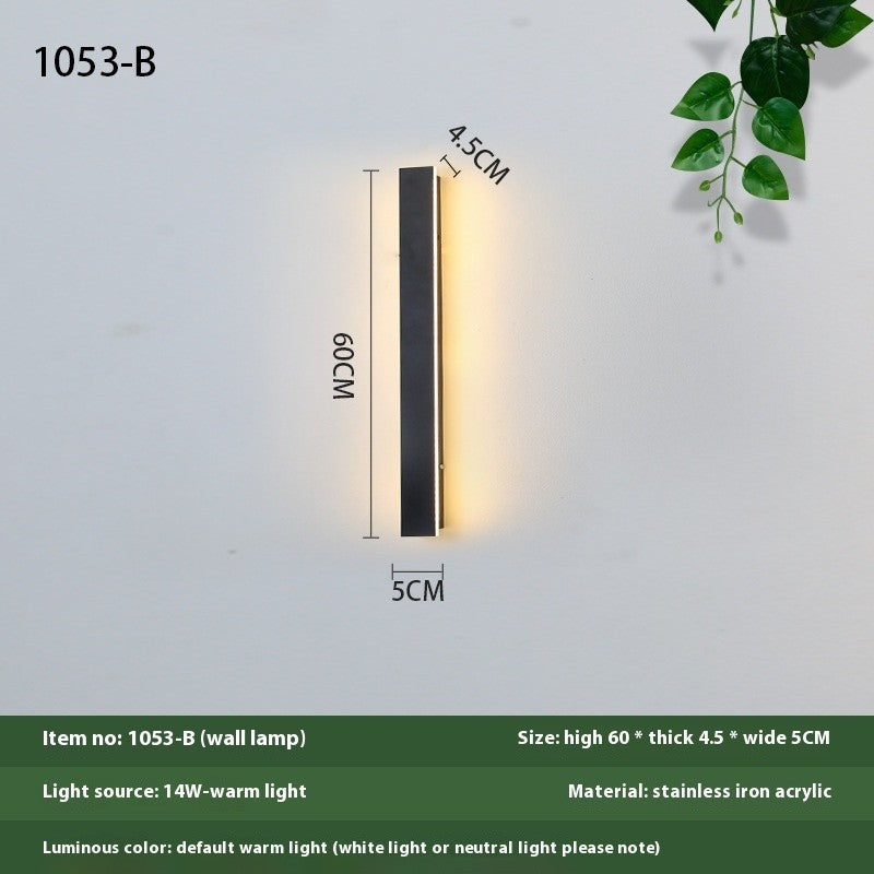 Minimalist Outdoor Waterproof LED Wall Light