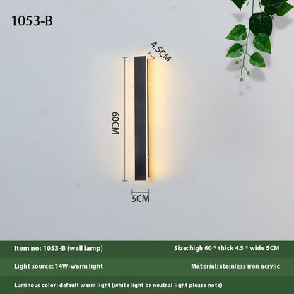 Minimalist Outdoor Waterproof LED Wall Light