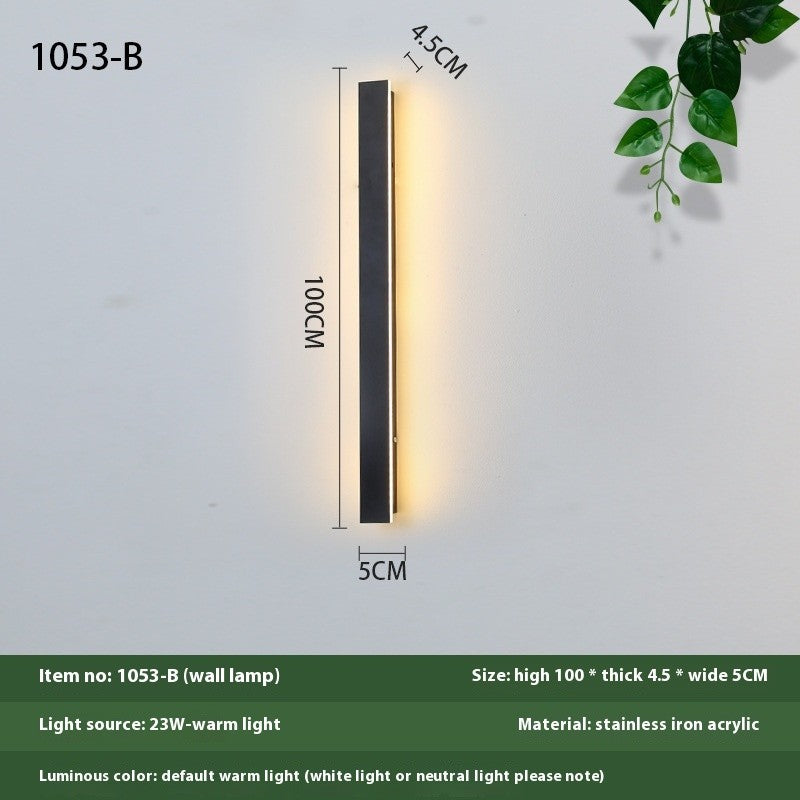 Minimalist Outdoor Waterproof LED Wall Light