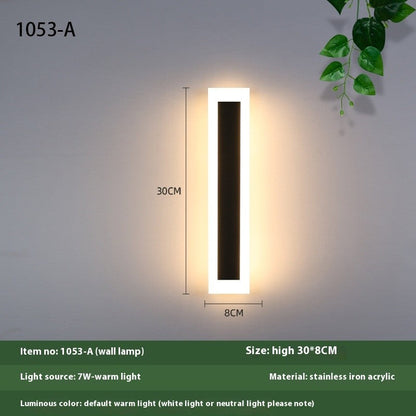 Minimalist Outdoor Waterproof LED Wall Light
