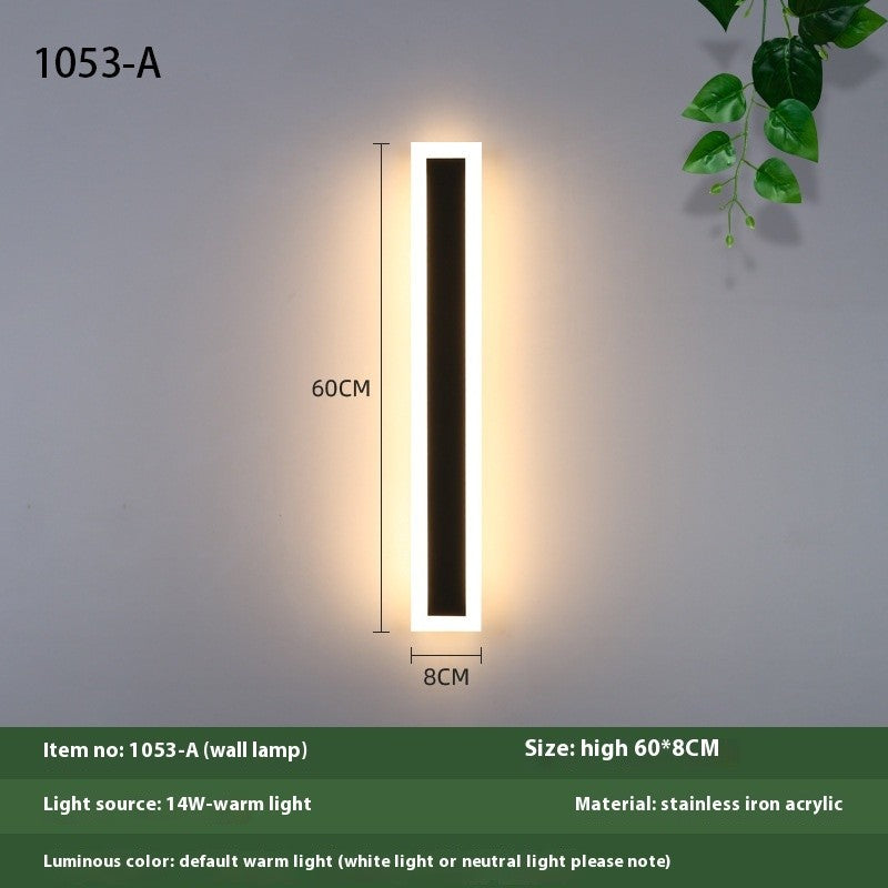 Minimalist Outdoor Waterproof LED Wall Light