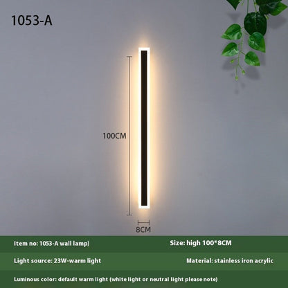 Minimalist Outdoor Waterproof LED Wall Light
