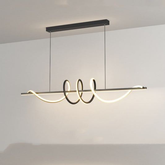 Minimalist Three-Ring LED Pendant Light