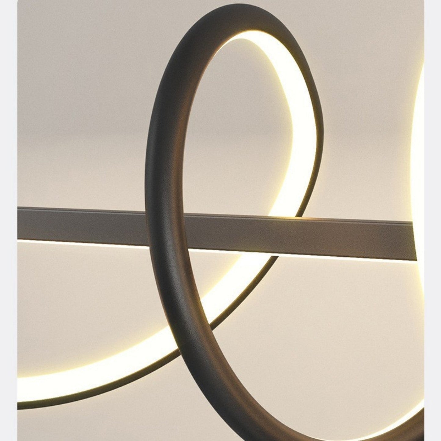 Minimalist Three-Ring LED Pendant Light