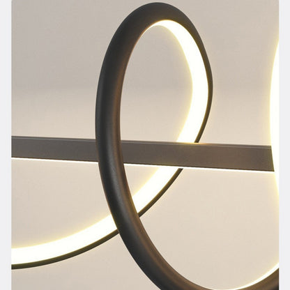 Minimalist Three-Ring LED Pendant Light
