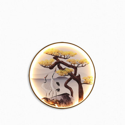 Modern Art Wall Painting Lamp / F / 35cm