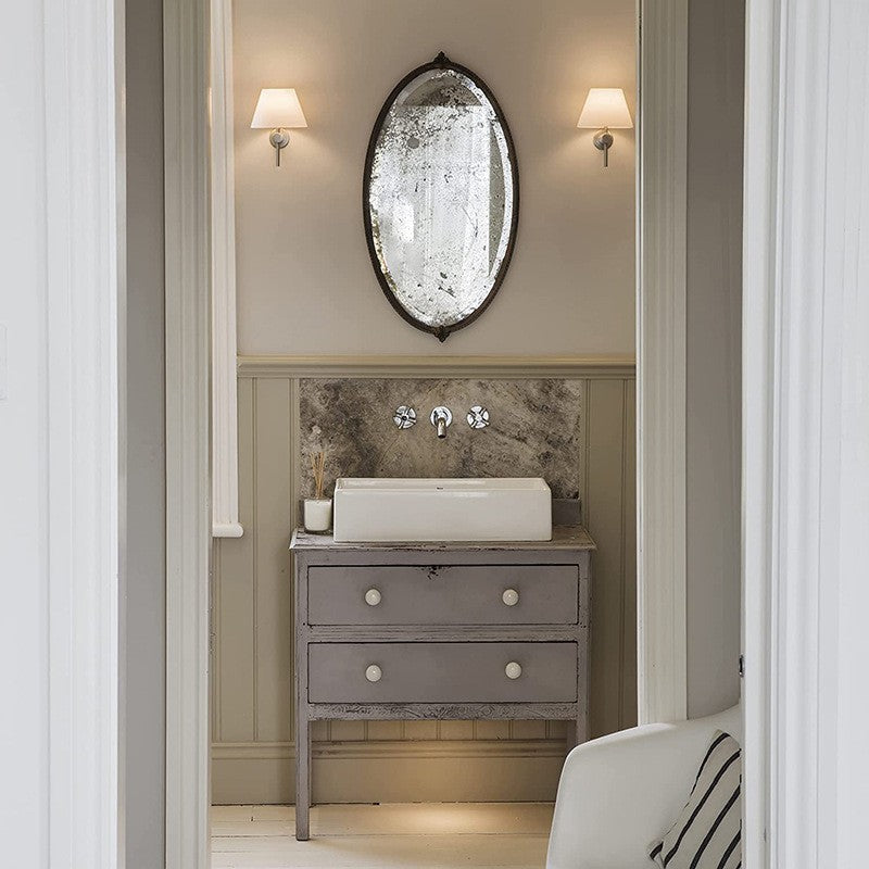 Modern Fabric Shade Bedside Wall Lamp
