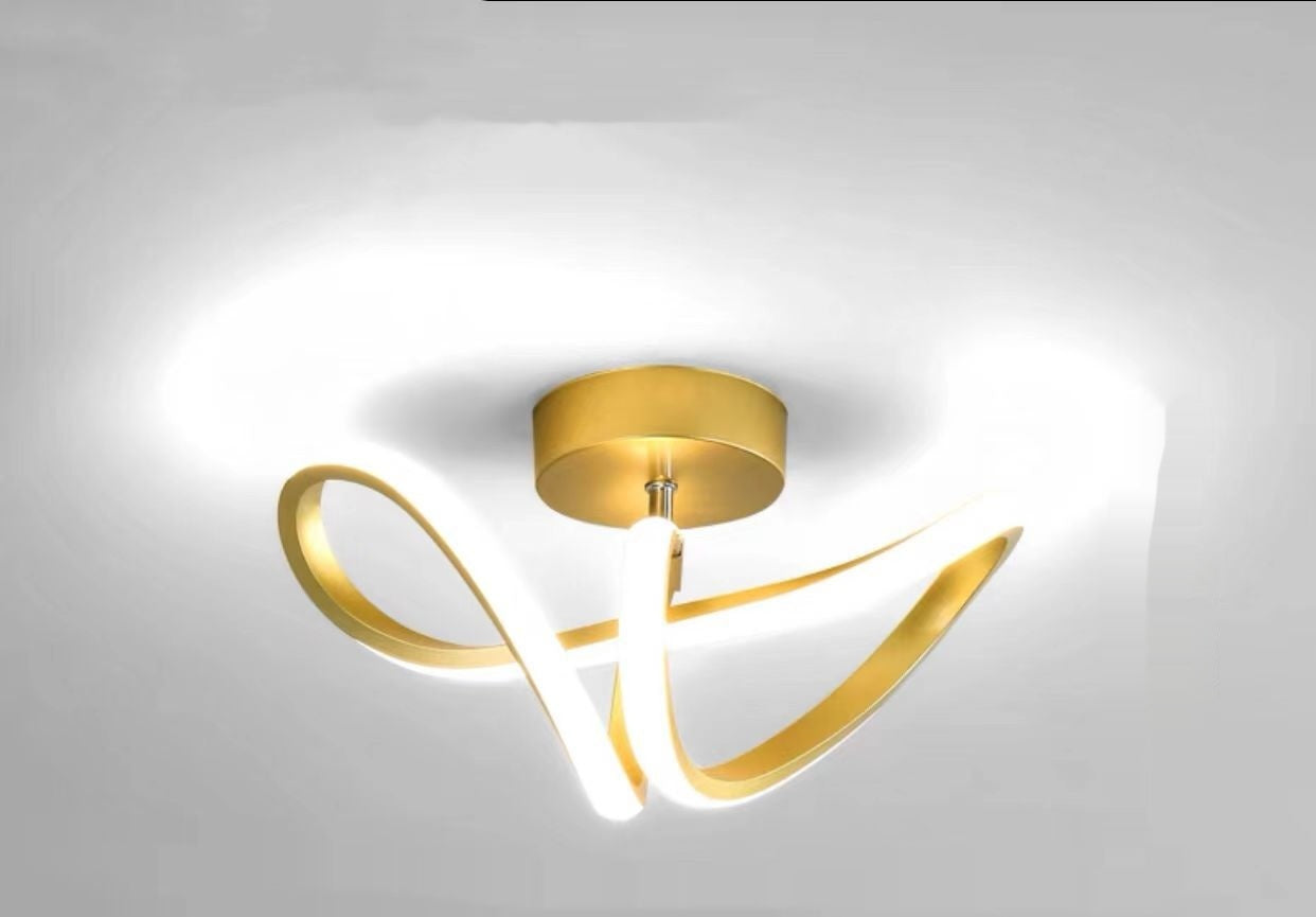 Modern Nordic Hallway Ceiling Light / Golden Warm Light